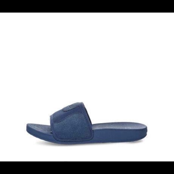 Uggs Big Kids Beach Slides Blue 🩴 - Picture 6 of 16